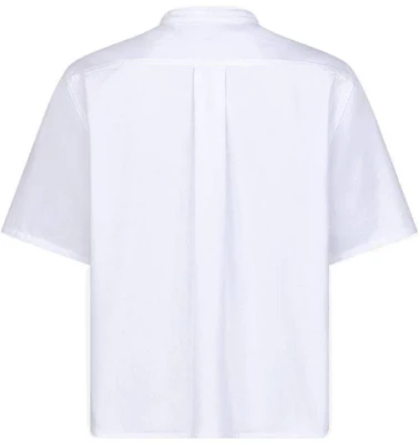 (W) DIOR SS23 ホワイトフローラルカットアウト半袖ボタンアップシャツ. 322B46M3177-X0100 Lookbook (W) DIOR SS23 ホワイトフローラルカットアウト半袖ボタンアップシャツ. 322B46M3177-X0100