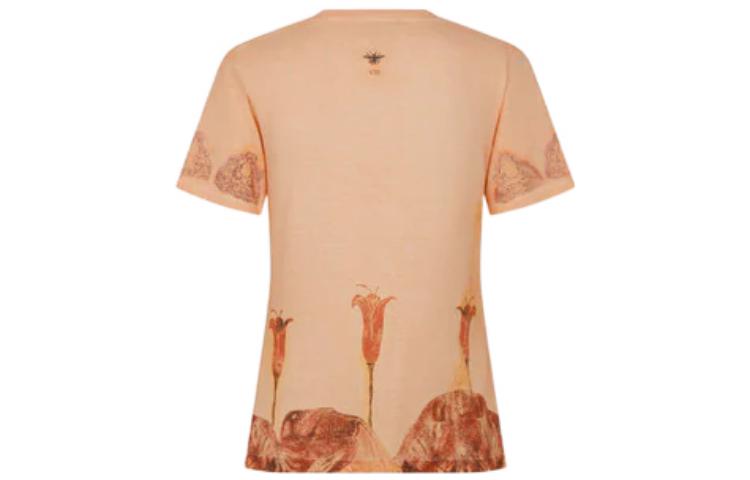 (Women) Dior SS23 Beige Graphic Print Crewneck Casual T-Shirt . 313T09B4411-X1835 圖 3