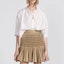 Shop (Women) DIOR SS23 Beige High-Waisted Pleated Casual Short Skirt for Women. 321J44A3332-X1700