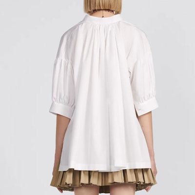 (Women) DIOR SS23 Beige High-Waisted Pleated Casual Short Skirt for Women. 321J44A3332-X1700 Purchase (Women) DIOR SS23 Beige High-Waisted Pleated Casual Short Skirt for Women. 321J44A3332-X1700