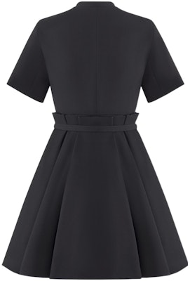 (Women) DIOR SS23 Black Ruffled Tie Flare Short-Sleeve Dress Fashion 321R23A1166-X9000 Order (Women) DIOR SS23 Black Ruffled Tie Flare Short-Sleeve Dress Fashion 321R23A1166-X9000