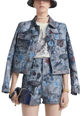 (W) ディオール SS23 春節 ハイウエスト プリント デニムショーツ ウィメンズ ブルー. 312P72A3548-X5828 Shop (W) ディオール SS23 春節 ハイウエスト プリント デニムショーツ ウィメンズ ブルー. 312P72A3548-X5828