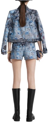 (W) ディオール SS23 春節 ハイウエスト プリント デニムショーツ ウィメンズ ブルー. 312P72A3548-X5828 Purchase (W) ディオール SS23 春節 ハイウエスト プリント デニムショーツ ウィメンズ ブルー. 312P72A3548-X5828