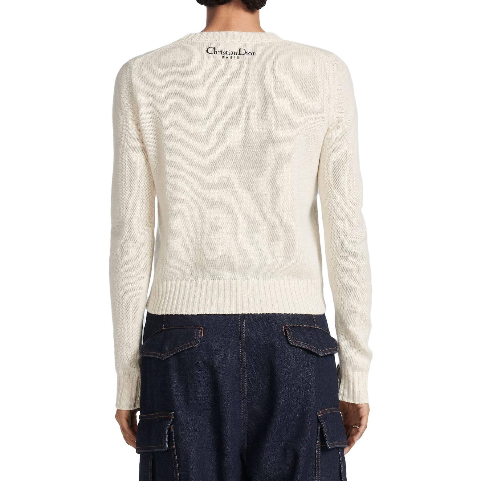 (Women) DIOR SS23 Floral Print Crewneck Sweatshirt  Off-White. 344S57YM141-X0831 圖 5