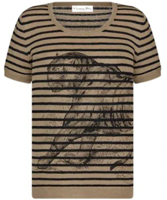 (W) DIOR SS23 男款寬鬆條紋Toile de Jouy印花T恤 榛棕色 254S28AM738-X1800 Buy (W) DIOR SS23 男款寬鬆條紋Toile de Jouy印花T恤 榛棕色 254S28AM738-X1800