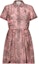 Buy (Women) Dior SS23 Pink Animal Print Short-Sleeve Button-Up Dress for Women. 341R32A3877-X4839