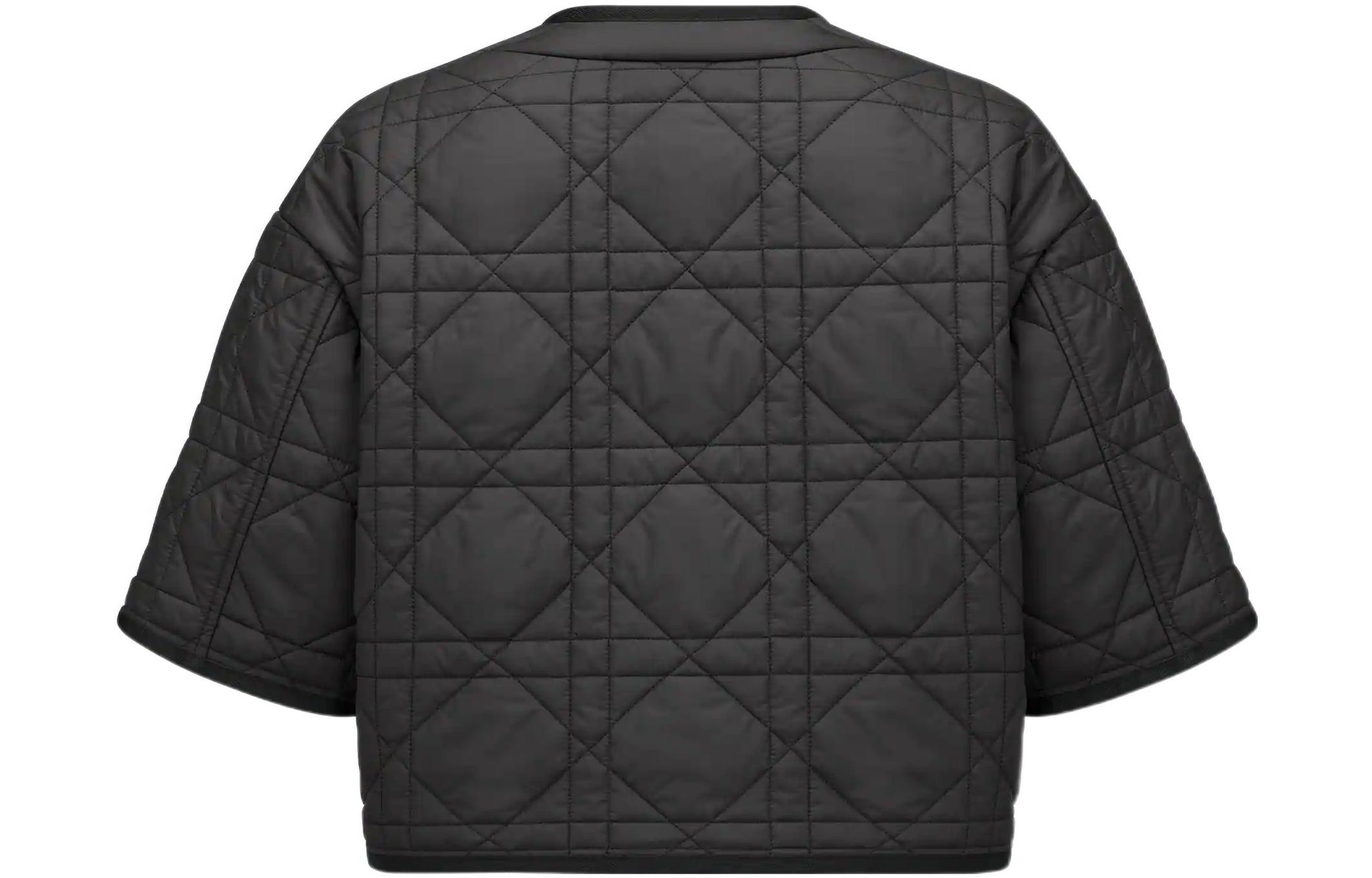 Lookbook (W) DIOR SS23 Jaket Quilted Lengan Pendek Wanita Hitam 327C31A2827-X9000