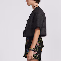 Details for (Women) DIOR SS23 Quilted Short Sleeve Jacket Women’s Black 327C31A2827-X9000