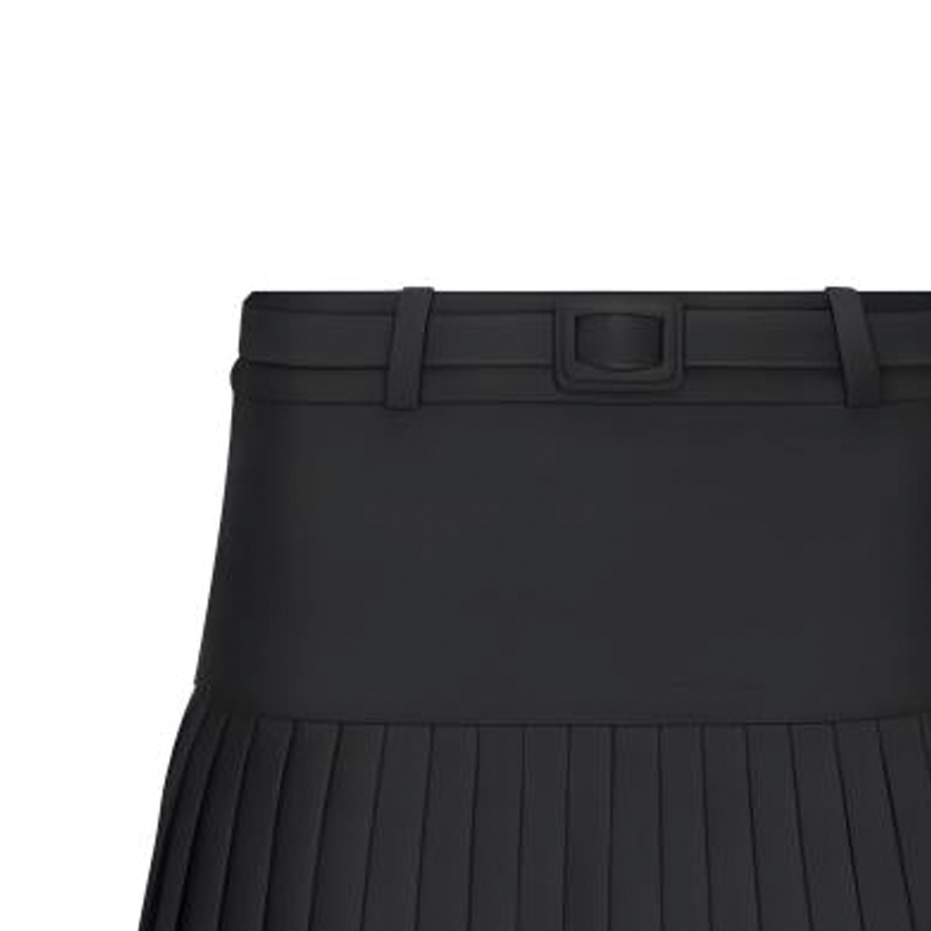 Cheap (W) DIOR SS24 黑色中長款百褶休閒洋裝 421J04A1757-X9000