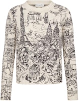 (Women) DIOR SS24 Cashmere Sweater with Architectural Embroidery - Multicolor. 444S57AM034-X0930 (Women) DIOR SS24 Cashmere Sweater with Architectural Embroidery - Multicolor. 444S57AM034-X0930