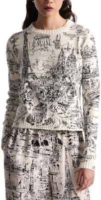 (W) DIOR SS24 캐시미어 스웨터 아키텍처 자수 - 멀티컬러. 444S57AM034-X0930 Shop (W) DIOR SS24 캐시미어 스웨터 아키텍처 자수 - 멀티컬러. 444S57AM034-X0930