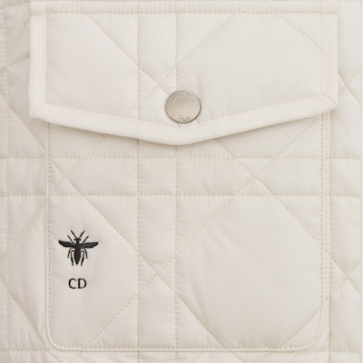 (W) DIOR SS24 Vest Beige Logo Sulaman Warna Solid dengan Zip. 417C75A2827-X0250 Shop (W) DIOR SS24 Vest Beige Logo Sulaman Warna Solid dengan Zip. 417C75A2827-X0250