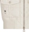 Sizing (W) DIOR SS24 Vest Beige Logo Sulaman Warna Solid dengan Zip. 417C75A2827-X0250
