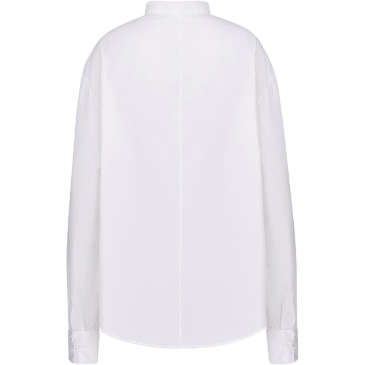 (Women) DIOR SS24  White Long Sleeve Shirt with Logo Embroidery and Bow Detail. 441B39A3356-X0100 圖 3