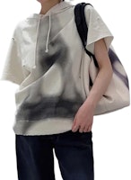 (Women) DIOR SS24 White Solid Color Hoodie Short-Sleeve Sweatshirt. 423S12A4114-X0880 (Women) DIOR SS24 White Solid Color Hoodie Short-Sleeve Sweatshirt. 423S12A4114-X0880