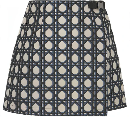 (Women) DIOR SS24 Navy Blue Cannage Pattern Flared Casual Skort for Women. 417P15A2378-X5856 Buy (Women) DIOR SS24 Navy Blue Cannage Pattern Flared Casual Skort for Women. 417P15A2378-X5856