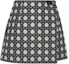 Order (Women) DIOR SS24 Navy Blue Cannage Pattern Flared Casual Skort for Women. 417P15A2378-X5856