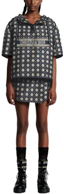 (Women) DIOR SS24 Navy Blue Cannage Pattern Flared Casual Skort for Women. 417P15A2378-X5856 Shop (Women) DIOR SS24 Navy Blue Cannage Pattern Flared Casual Skort for Women. 417P15A2378-X5856