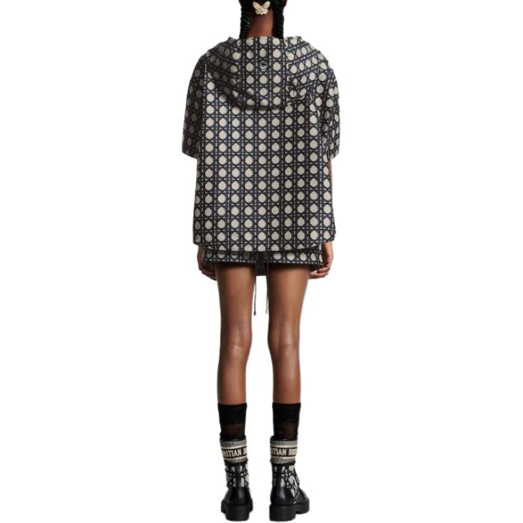 (Women) DIOR SS24 Navy Blue Cannage Pattern Flared Casual Skort for Women. 417P15A2378-X5856 圖 7