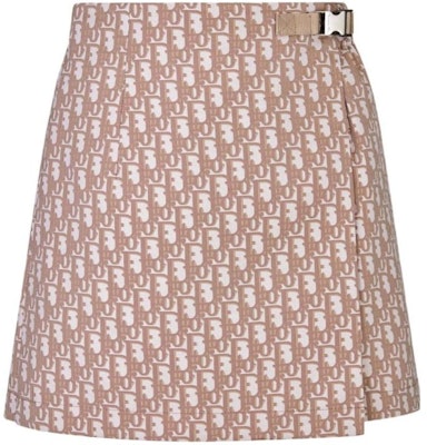 (W) DIOR SS24 Oblique Jacquard Taffeta Pantalones Cortos Acampanados Mujer 357P15A2970-X5803 3