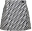 Order (W) DIOR SS24 Oblique Jacquard Taffeta Pantalones Cortos Acampanados Mujer 357P15A2970-X5803