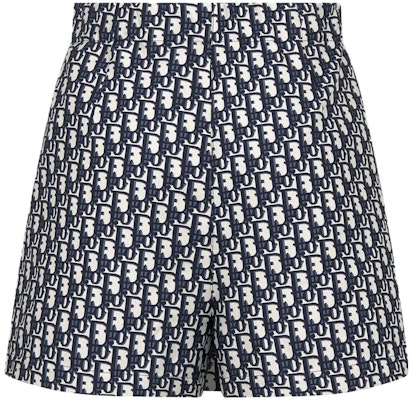 (W) DIOR SS24 Oblique Jacquard Taffeta Pantalones Cortos Acampanados Mujer 357P15A2970-X5803 Lookbook (W) DIOR SS24 Oblique Jacquard Taffeta Pantalones Cortos Acampanados Mujer 357P15A2970-X5803