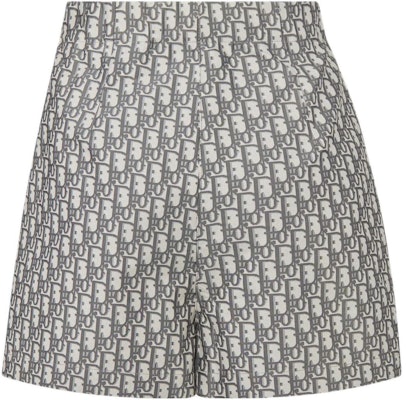 (W) DIOR SS24 Oblique Jacquard Taffeta Pantalones Cortos Acampanados Mujer 357P15A2970-X5803 Details for (W) DIOR SS24 Oblique Jacquard Taffeta Pantalones Cortos Acampanados Mujer 357P15A2970-X5803