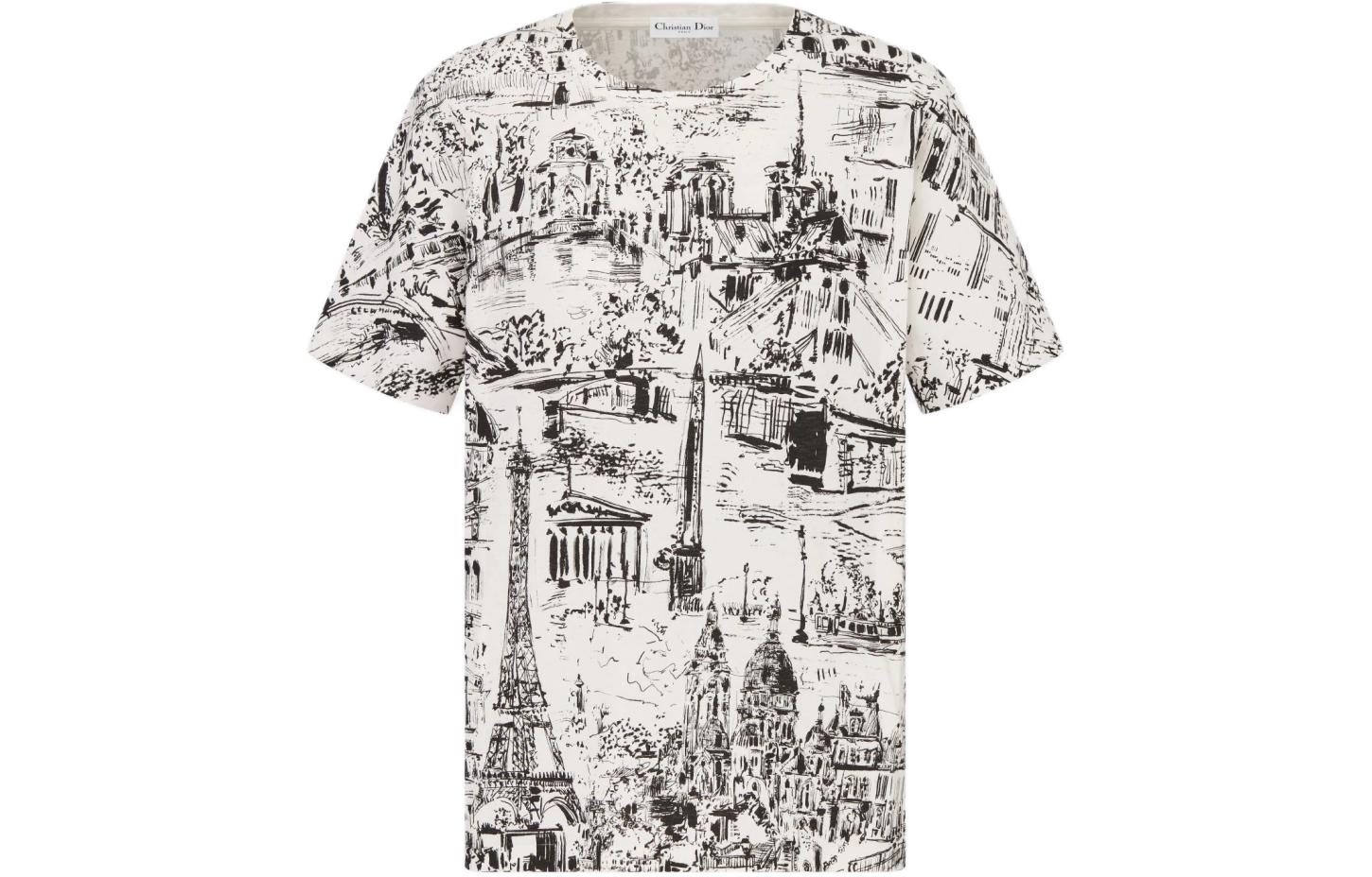 (Women) DIOR SS24 Pattern Print Crewneck Short Sleeve T-Shirt Women - Multi-color 443T09A4534-X0930 圖 2