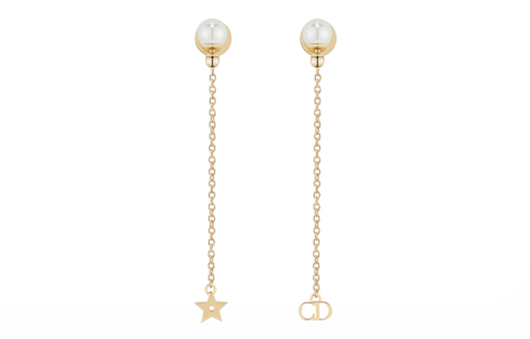 (Women) Dior Star CD Metallic Earrings E0672TRERS-D301
