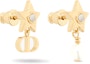 Shop (Women) Dior STAR Gold Resin Earrings with Mirror Effect and CD Logo for Women. E2331WOMPL-D301