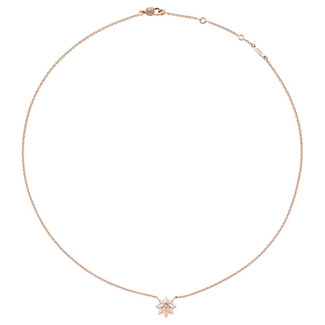 (Women) DIOR Star Pattern 18K Rose Gold Necklace for Women JRDV952450000 圖 3