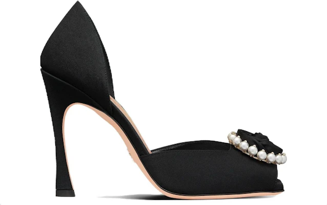 (W) Dior Stiletto 'Kulit Hitam Rose' KDQ926GGN_S55X Order (W) Dior Stiletto 'Kulit Hitam Rose' KDQ926GGN_S55X