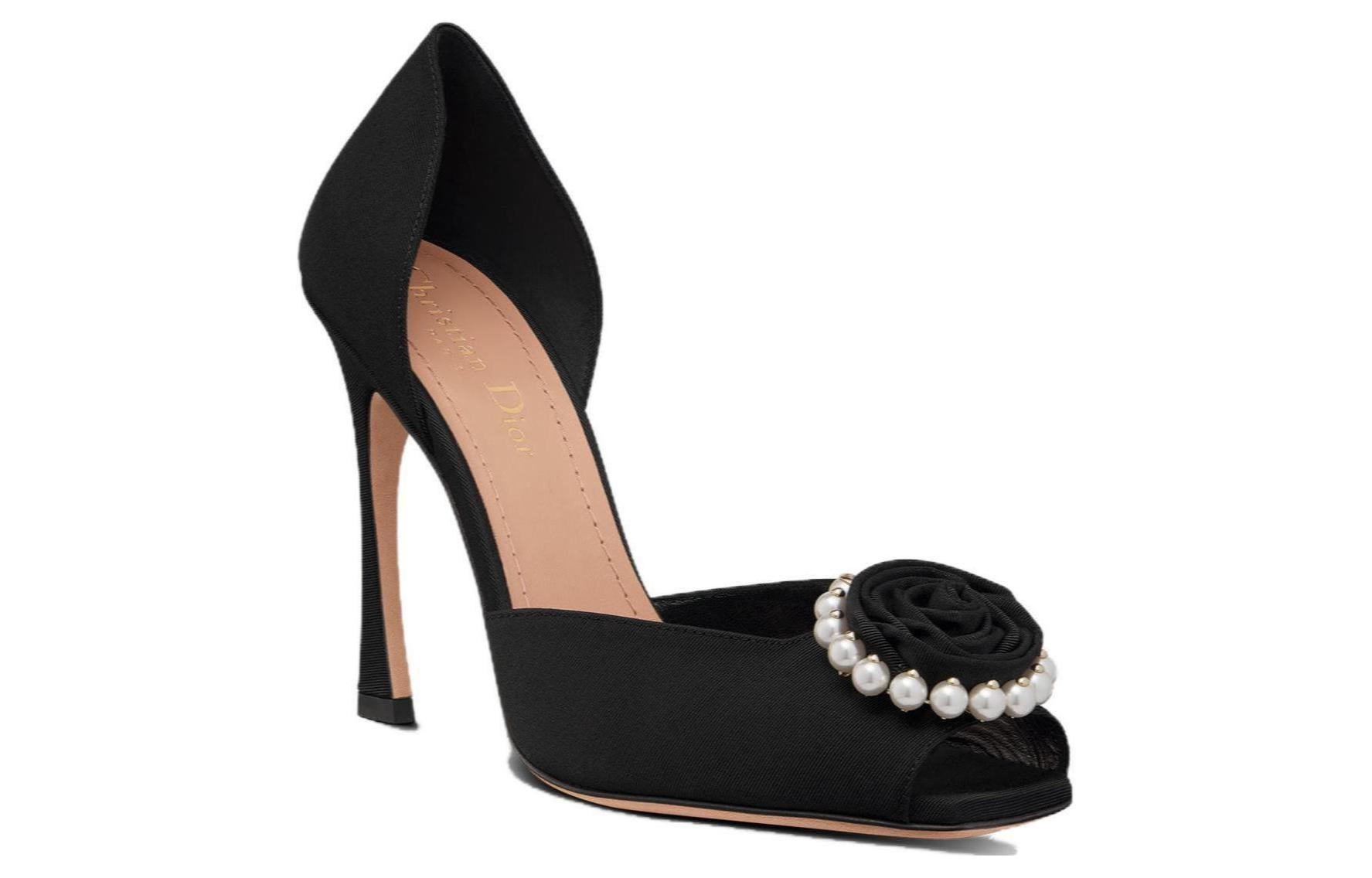 Shop (W) Dior Stiletto 'Kulit Hitam Rose' KDQ926GGN_S55X