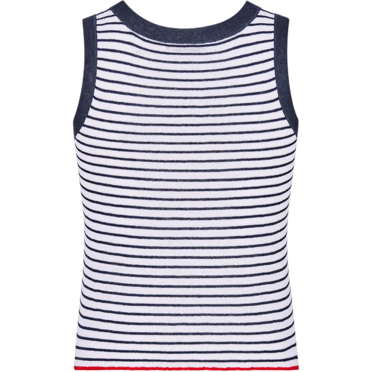 Details for (W) DIOR 條紋圓領針織休閒套裝 女士 藍色 444W01AM785-X5883