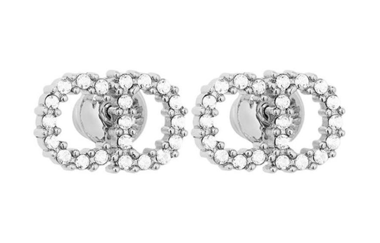 (Women) Dior Stylish Crescent Palladium Hoop Earrings for Women E1715CDLCY-D102 圖 2