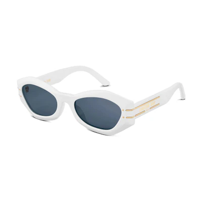 (Women) DIOR Stylish Irregular White Sunglasses - Casual Fashion Eyewear DIORSIGNATUREB1U50b0