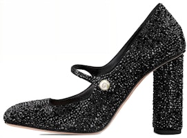 (Women) Dior Suede Comfort Versatile Chunky High Heel 'Black' KDV154CST_S05X