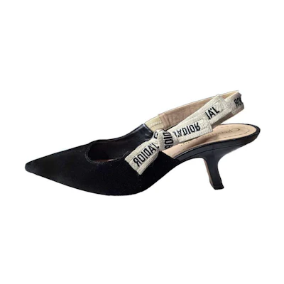 (W) Dior Suede Stiletto Heels 'Black' 'Simple CMFT'