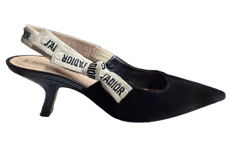 (W) Dior Suede Stiletto Heels 'Black' 'Simple CMFT' 圖 2