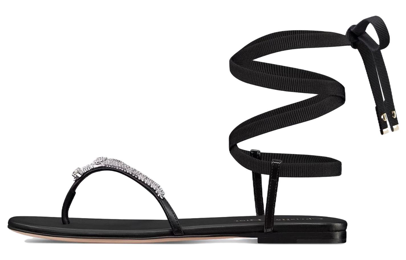 (Women) Dior Sunset Leather Fashion Slide 'Black' KCQ864LBS_S900