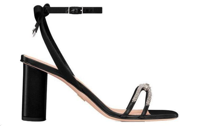 (W) Dior Sunset Leather Sandal 'Black Fashion Trend' 圖 2