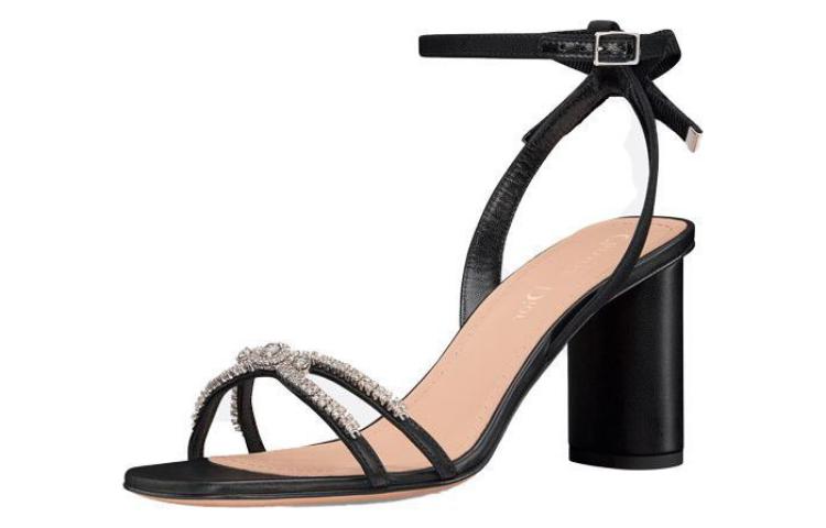 (W) Dior Sunset Leather Sandal 'Black Fashion Trend' 圖 3