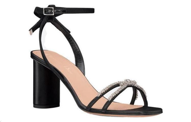 (W) Dior Sunset Leather Sandal 'Black Fashion Trend' 圖 4