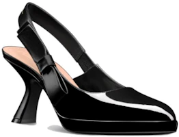 Order (W) Dior Sweet-D 'Bow Elegance' Hak Tinggi Stiletto 8cm 'Hitam' KDV119VCA_S900