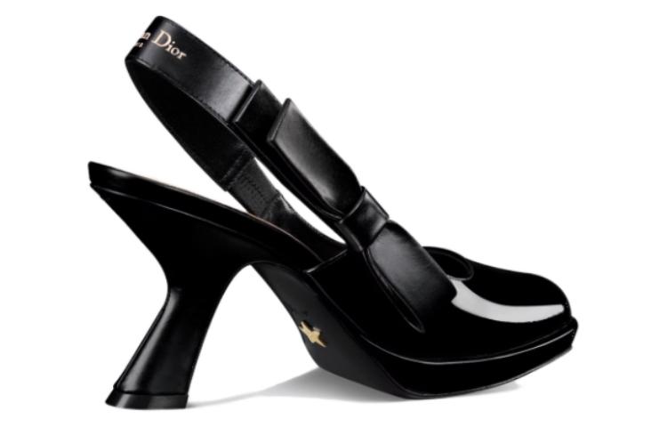 Lookbook (W) 迪奥甜美D '蝴蝶结优雅' 黑色8cm细高跟鞋 KDV119VCA_S900