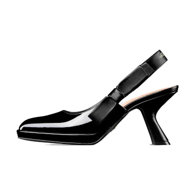 (W) Dior Sweet-D Escarpin 'Black Calfskin'