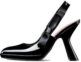 (Women) Dior Sweet-D Patent Leather Pointed Toe Slip-On Chunky Heel 10.5cm 'Black' KCV120VCA_S900 (Women) Dior Sweet-D Patent Leather Pointed Toe Slip-On Chunky Heel 10.5cm 'Black' KCV120VCA_S900