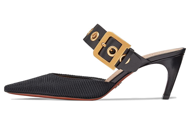 Buy (W) Dior Technische Stof en Kalfsleer Hoge Hakken Slippers ''Zwart'' KDP537TFC_S20X