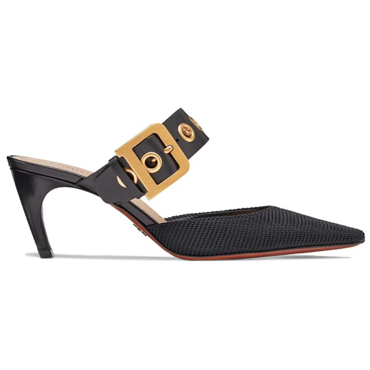 Order (W) Dior Technische Stof en Kalfsleer Hoge Hakken Slippers ''Zwart'' KDP537TFC_S20X