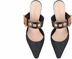 Purchase DIOR 迪奧 科技布料小牛皮 女款 高跟拖鞋 黑色